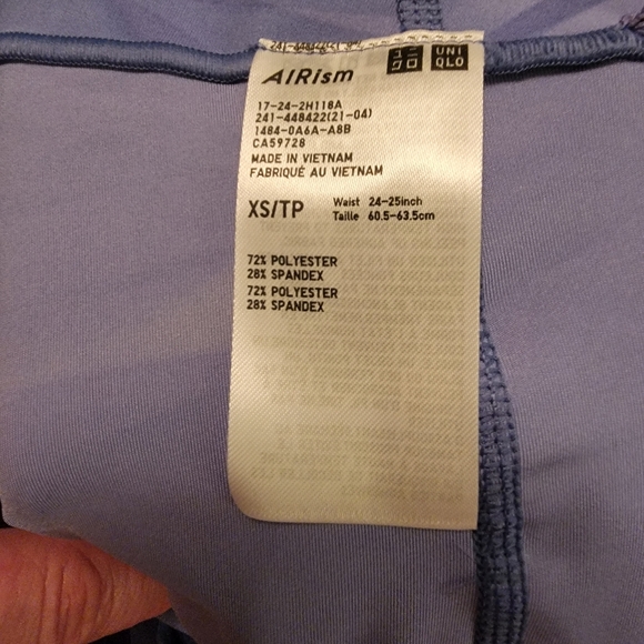 Blue Uniqlo Women's Airism UV Protection Soft Leggings - Picture 9 of 10